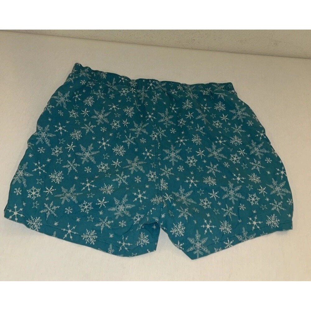 Old Navy Medium Mens Sleep Shorts Snowflake Print